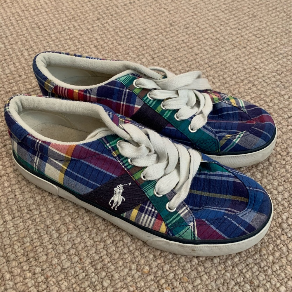 Ralph Lauren plaid sneakers